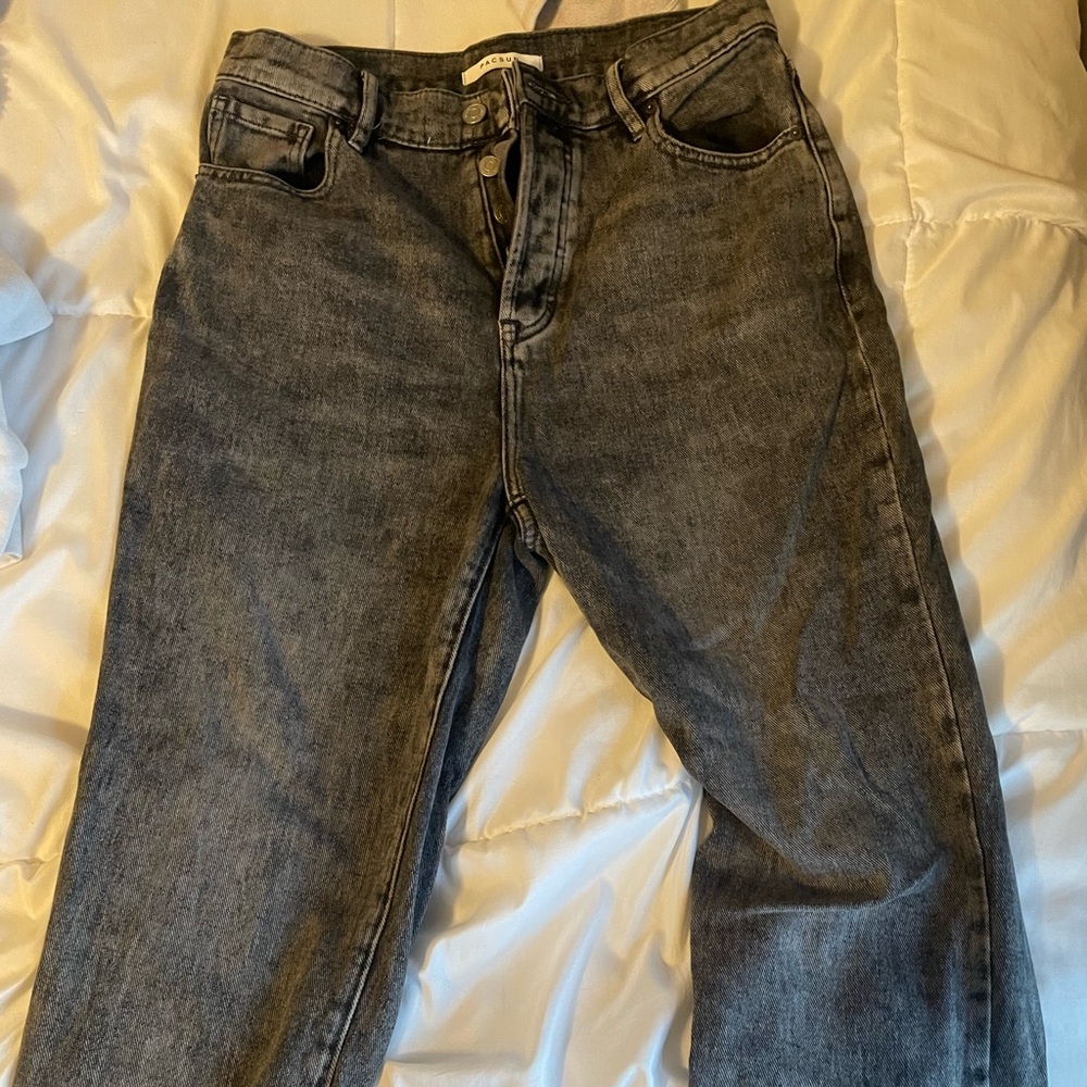 PacSun gray high rise mom jeans